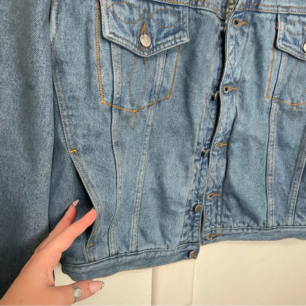 Authentic National Outfitters Vintage Sherpa Denim Jacket
